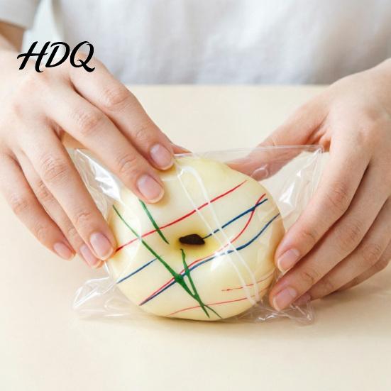Portable Stress Reliever Simulated Donut Squeeze Toy Soft Stretchy Doughnut Decompression Relief Simulation Food Sensory Fidget Anxiety
