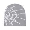 Warm Pullover Hat Soft Cuffed Knitted Hat Y2K Spider Web Pattern Beanie Caps  Casual Wear