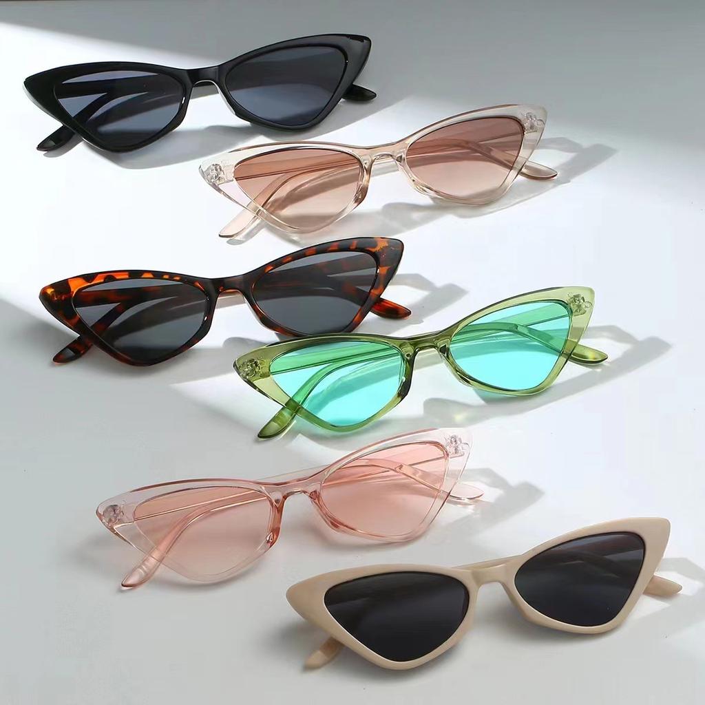 New European and American Fashion Cat-eye Sunglasses for Women, Personalized Candy-colored Sunglasses, Trendy Street Photography, Sunglasses
