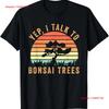Japanese Bonsai Tree Zen Yep I Talk To Trees Retro T Shirt Vintage Washed Comfortable Soft Streetwear Unisex Breathable