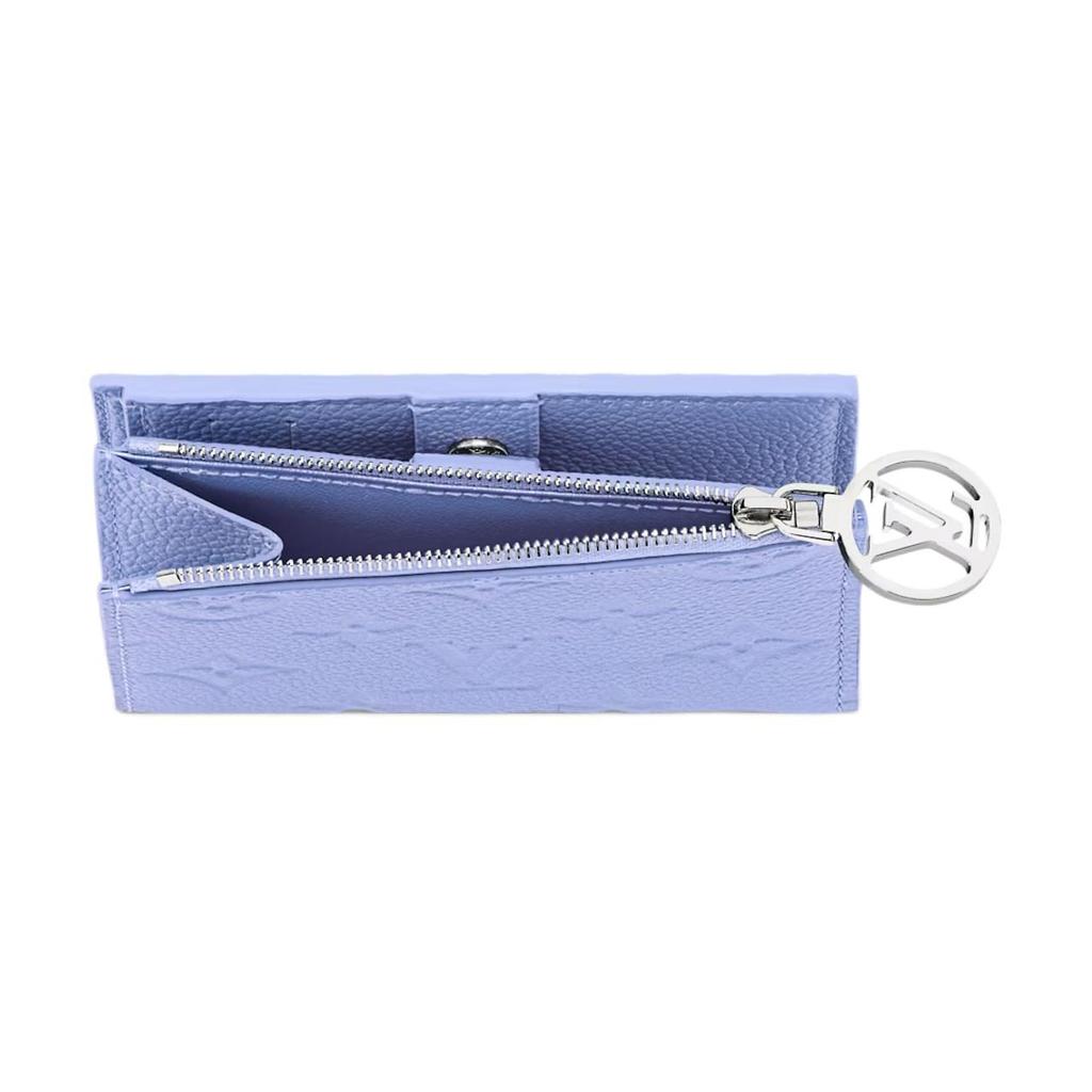 LOUIS VUITTON Lisa Cow Leather Wallet Women's Blue M26518