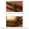 Vintage Wooden Keepsakes Chest with Lock Mechanism Antique Jewelry Storage Box Lockable Small Accessories Container