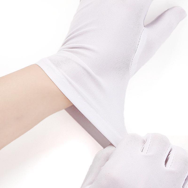 Thin Solid Color Short Gloves High Elastic Spandex Fashion Formal Etiquette for Banquet Prom Stage Performance