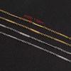 1 Meter DIY Jewelry Making Finding Accessories 18K Gold Plated Stainless Steel Chain for Necklace Bracelet Model SLC1001