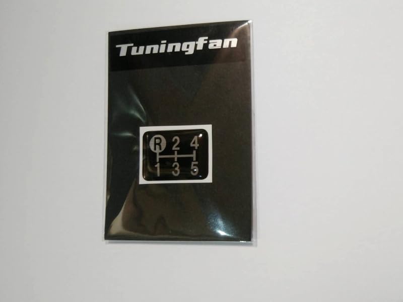 Tuningfan Shift Pattern Upper Left for MT Low Racing Classic Black Emblem, Black, R, 5-Speed Cars, Back, Pattern, Car, SPE-K502