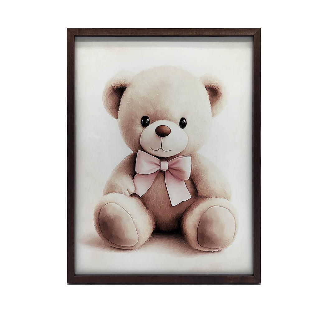 Plakat Uroczy Miś W Różowej Muszce Plakat Uroczy Miś W Różowej Muszce, 40X50 Cm, Bez Ramy, Papier Matowy 230 Gsm
