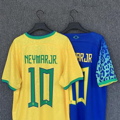 Brasilien Nationalmannschaft Weltmeisterschaft Fußballtrikot Neymar 10 Heim Auswärts Fußballhemd Herren Damen Erwachsene
