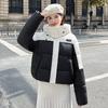 New women's winter short cotton-padded clothes, cotton-padded clothes, fashionable design sense, loose and thickened warm jacket