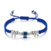 Fashion Flower Braided Woven Elephant For Women Demon Eye Bracelet Lucky Bracelet Hand Rope
