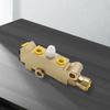 PV4 Disc/Disc Brake System Combination Valve 9/16 1/2 Lines & Bracket Disc/Disc Combination Proportioning Valve Brass