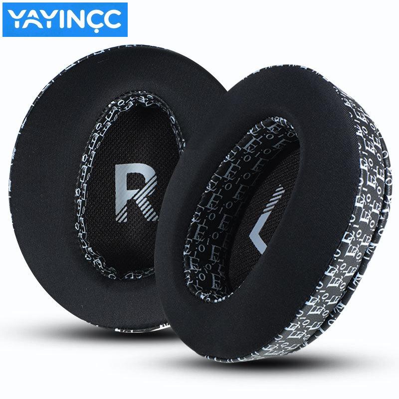 YAYINCC Replacement Printed ice silk fabric EarPads For Sony WH-CH710N WH-CH720N Headset Noise Cancelling Earmuff Repairing Part