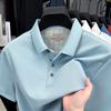Original Design Men's Polo Shirt Lapel Short Sleeve T-Shirt Summer Solid Color Simplicity Breathable Office Casual Menswear