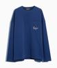 PROTAGON Hand Writhing Logo Long-Sleeved Tee (Blue)