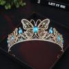 Gold Plated Bridal Tiara Crown Adjustable Fit Bridal Headpiece New Hair Crown  Women