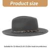 Wide Brims Wool Hat for Adult Stage Performances Hat Theme Party Costume Hat Masquerades Dressing Hat Music Festival Hat