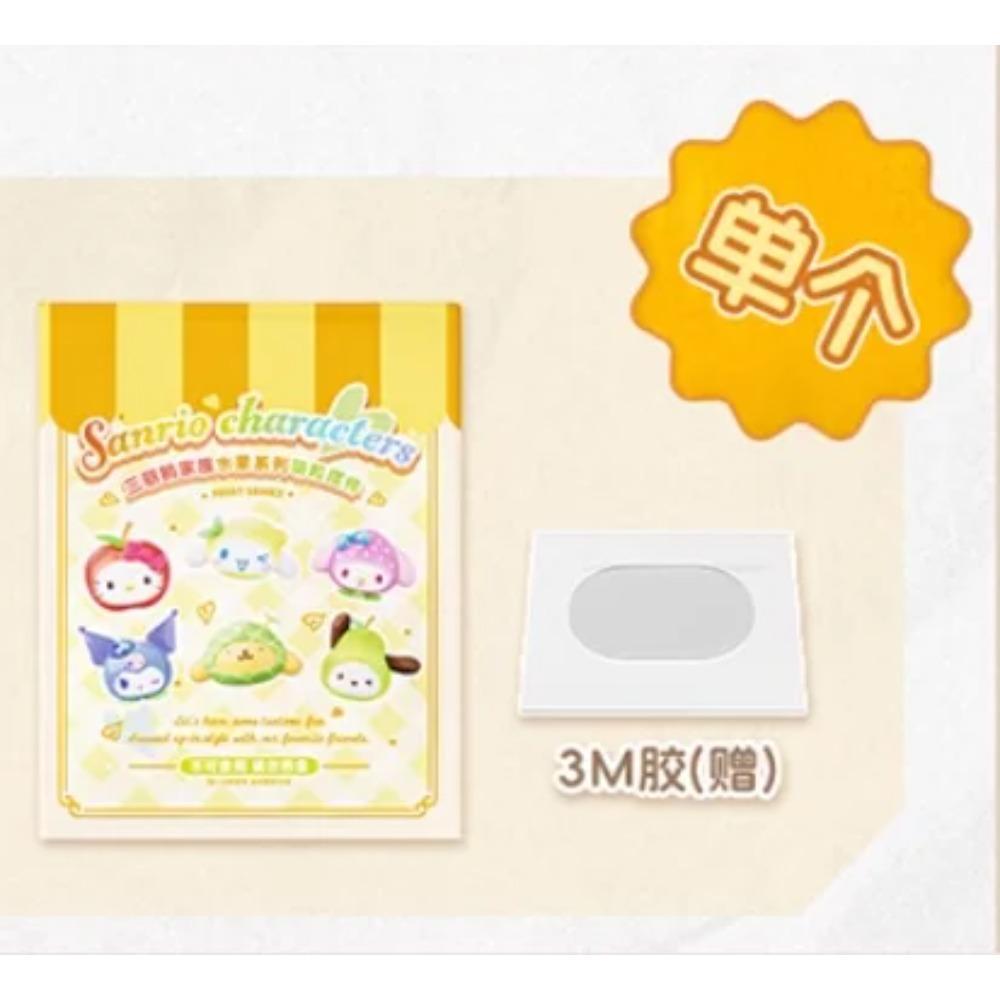 Genuine Sanrio Family Fruit Series Blind Bag Ornaments Toy Anime Figures Kuromi Pochacco Hellokitty Mysterious Box For Kids Toys