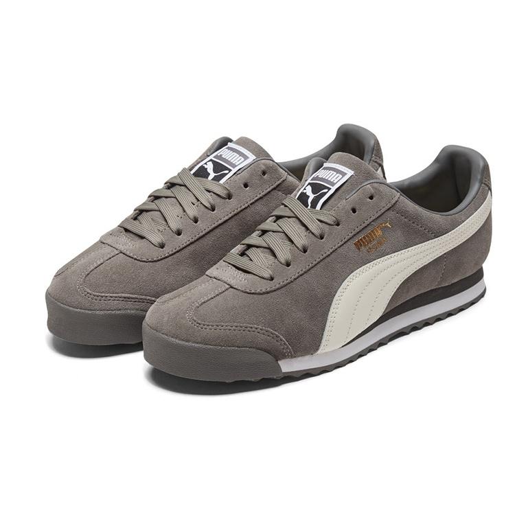 PUMA Roma Suede Low Tops Sports Training Shoe Gray Unisex 365437-12