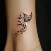 High-End Sense Of Simplicity And Elegance Butterfly Wicker Arm And Ankle Tattoo Sticker
