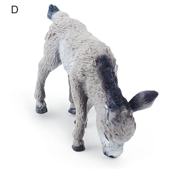 Smooth Surface Durable Daily Delicate Craft Wild Animal Donkey Statue Donkey Model