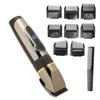 USB Hair Clipper LCD Waterproof 2200mAh Lithium Battery Hair Trimmer with 8pcs Guide Comb
