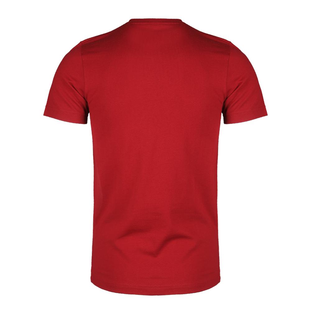 Adidas Neo Cotton Round Neck Pullover Letter Short Sleeve T-Shirt Men T-Shirts Red EI4710