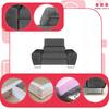 Bosso Lounge Chair Family Furniture Grey Velvet Recliner Headrest
