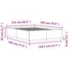 Bed Frame Concrete Gray 150x200 cm Engineered Wood