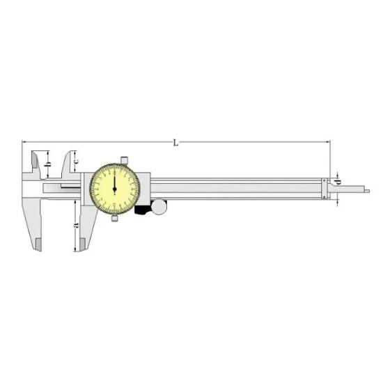 150 mm/200 mm Doppelt Stoßfest 0,01 mm Präzisions-Messschieber Mikrometer Messuhr Messschieber