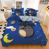 Copripiumino Stampato Cartone Animato 3D Raffinato My Neighbor T-Totoro Set Biancheria da Letto Piumone Letto Casa Giovanile Decorazione Bambini Ragazzi Ragazze Regalo