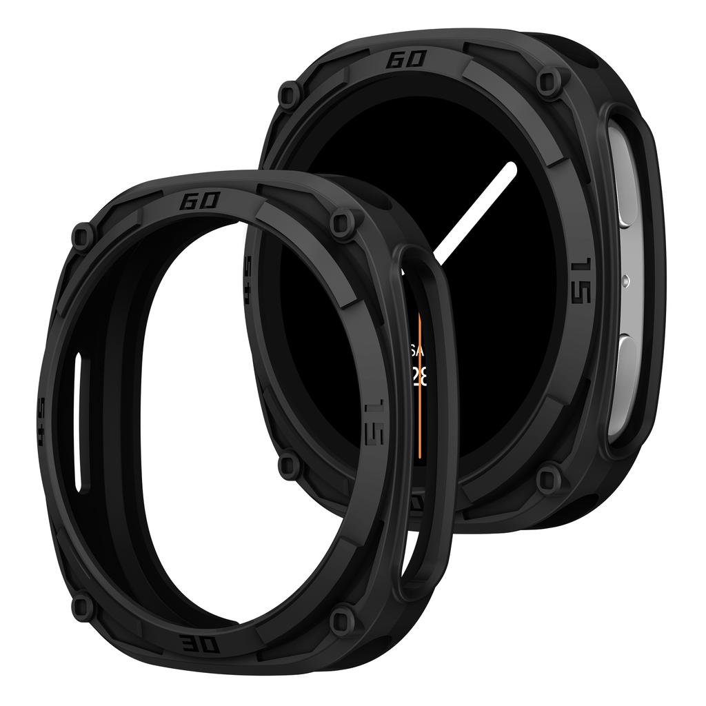 Robustes Lünettengehäuse für Samsung Galaxy 8 44mm 40mm Schutz Zubehör Harter PC Stoßstangenrahmen Skalen Schutz Galaxy watch8 Hülle