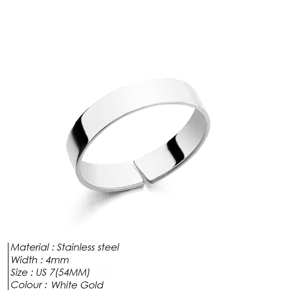 Stylish Men's Titanium Steel Band: European & American Fashion Couple Ring
