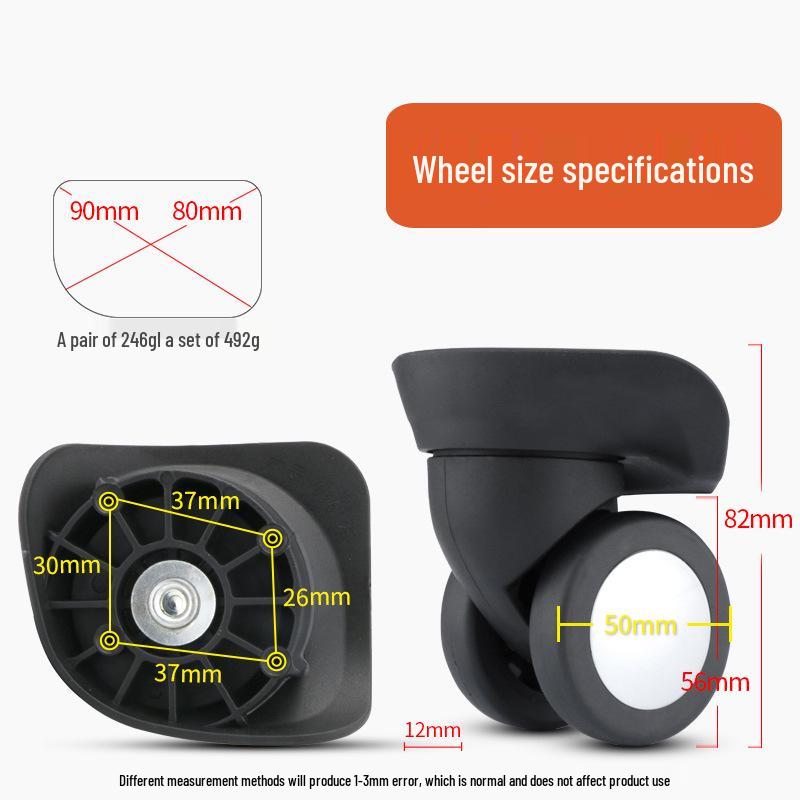 Universal Trolley Suitcase Replacement Wheels - Luggage Repair Accessories