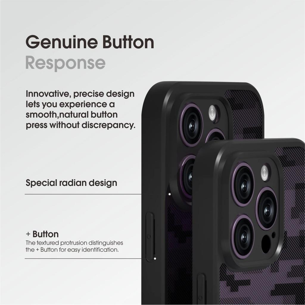 (Comes with wrist strap)IBMRS for Apple iPhone 14 pro Case 6.1 Inches camo Transparent Hard Back Shockproof TPU Frame Case