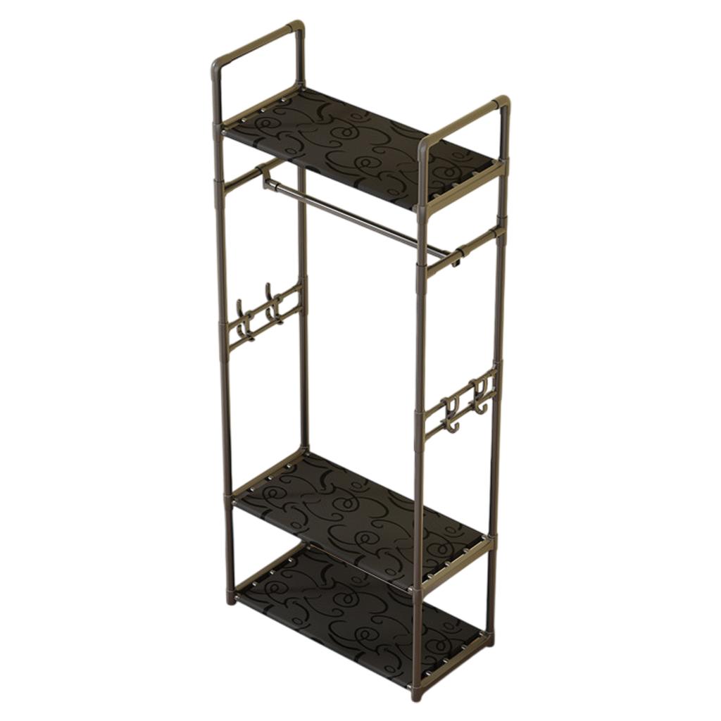 Clothing Rack Garment Rack with Bottom Shelf for Hanging Clothes Coat Skirts Shirts Sweaters Shoe Rack Storing Shoes