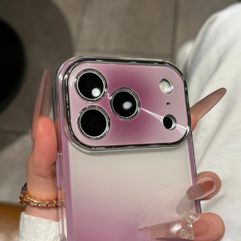 High Value Contrast Color Gradual Change Smudging Seconds Change Applicable Apple 17Pro Mobile Phone Case iPhone16Pro All-inclusive Anti-drop