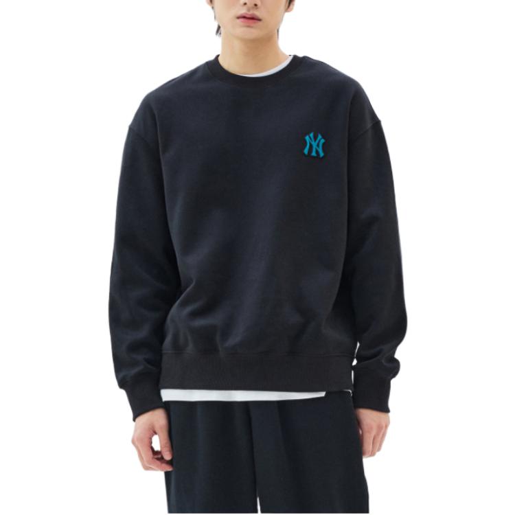 MLB Sweatshirts Unisex Black Crew Neck Moderate Regular 3AMTB0336-50BKS