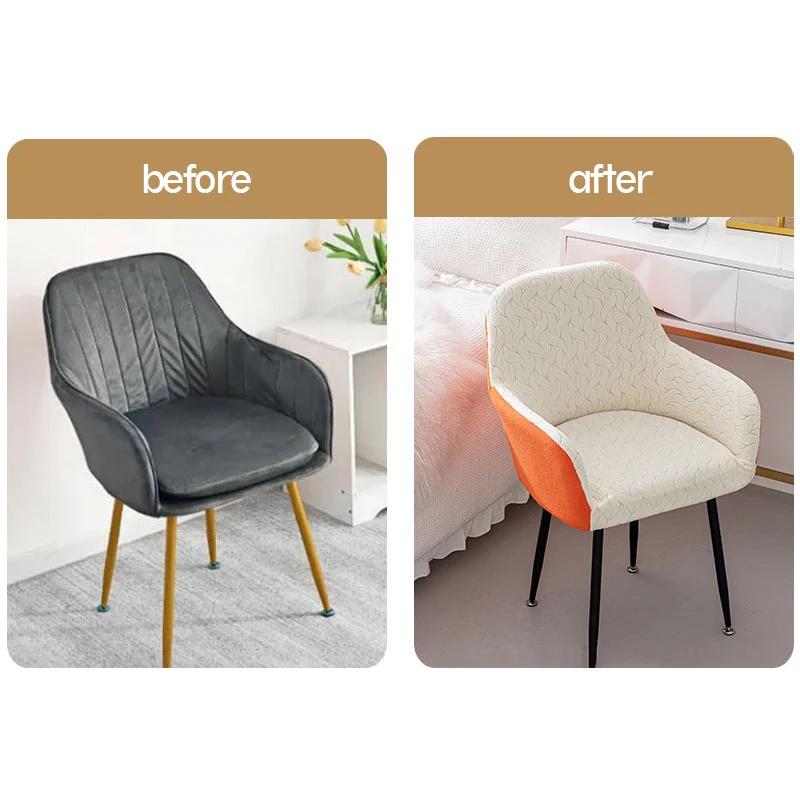 Makeup Chair Cover High Armrest Chair Cover All-Inclusive 4Season Universal NailSalon Chair Cover Stretch Dining Chair Slipcover