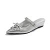 Spring and Autumn New Rhinestone Mary Jane Sandals Women's Square Head Low Heel Temperament Fashion Light Mouth Women's Shoes
