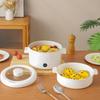 Non Stick Electric Cooker with Steamer Soup Stew Pot Electric Hot Pot  Student Dormitory