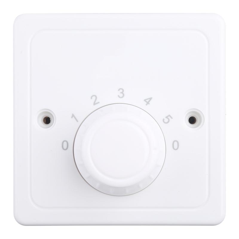 Surface Mounted Ceiling Fan Speed Controller Fan Speed Control Switch Five-speed Electric Fan Switch Square