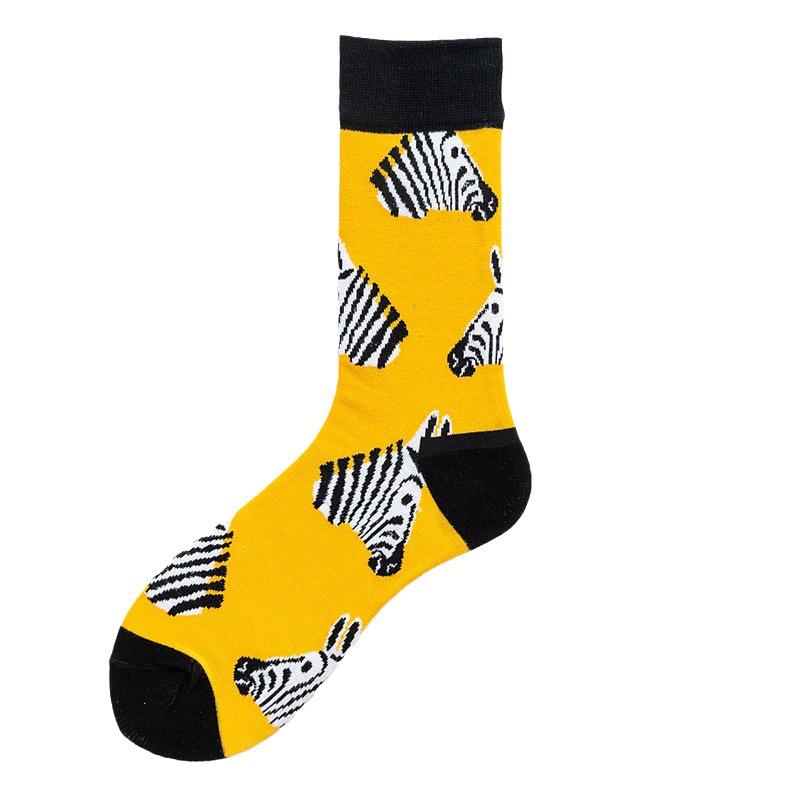 Stjärnklar Himmel Djur Streetwear Strumpor: Trendig design till mitten av vaden för män och kvinnor