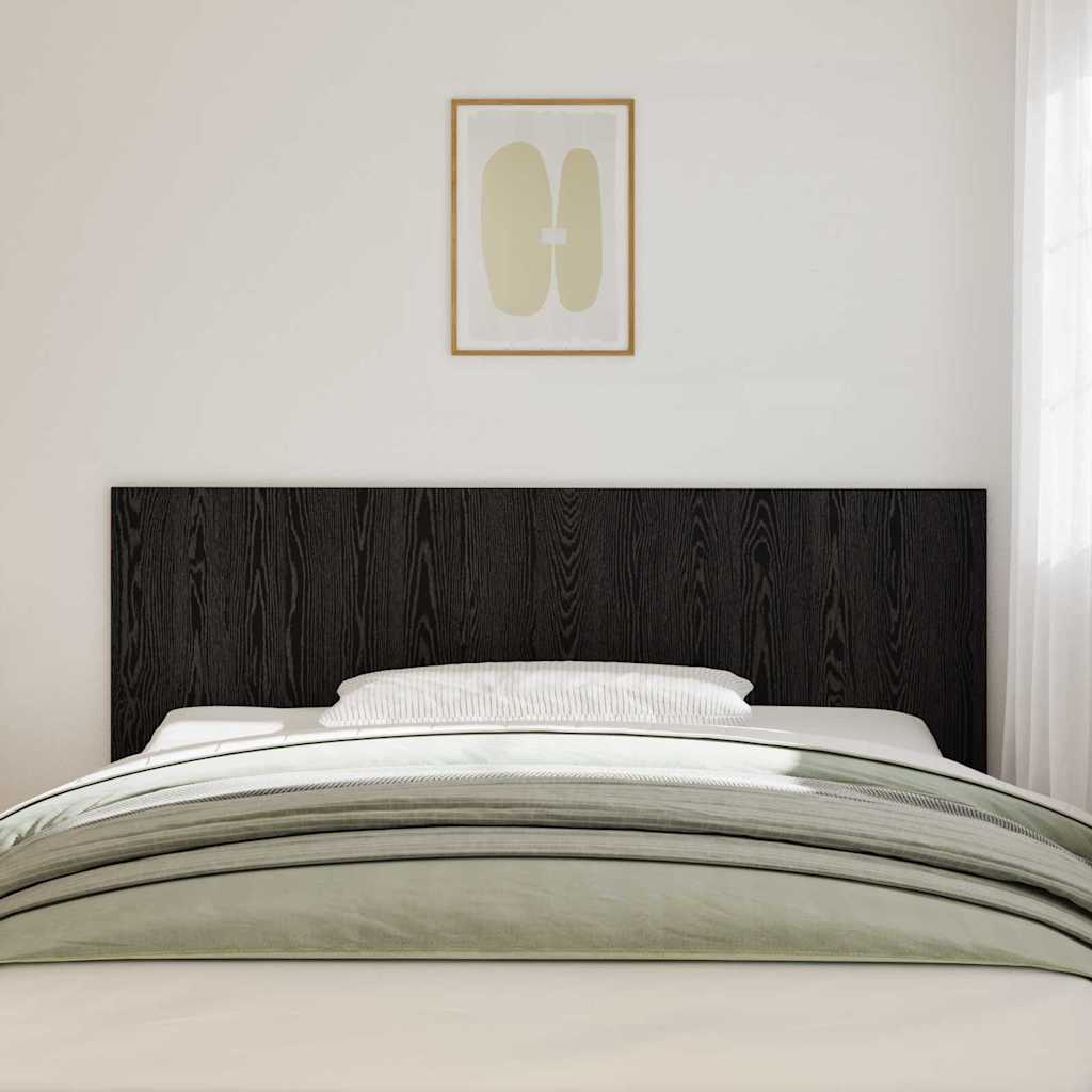 Headboard In Black Oak Look 160 X 1.5 X 80.5 Cm