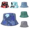 Trendy Flower Patterned Fisherman Hat Sun Hat Breathable Polyester