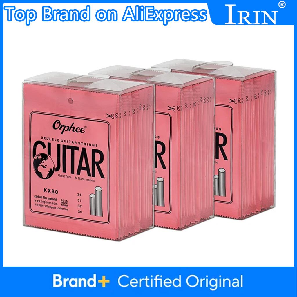 Orphee KX80 Ukulele Strings Nylon Mix Soft Touch Bright Sounding 4 Strings Ukulele Guitar String Guitar Parts & Accessory