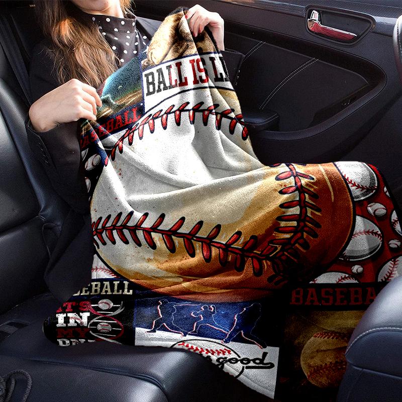 Baseball Passion And Heritage Blanket Flannel Blanket for bed, sofa, Camping, Hiking, Picnic Essentials, gift for family Fan gifts