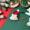 6 Packs Catnip Toys Interactive Toy Christmas Hat Costume Plush Mouse Shaped Cat Toys