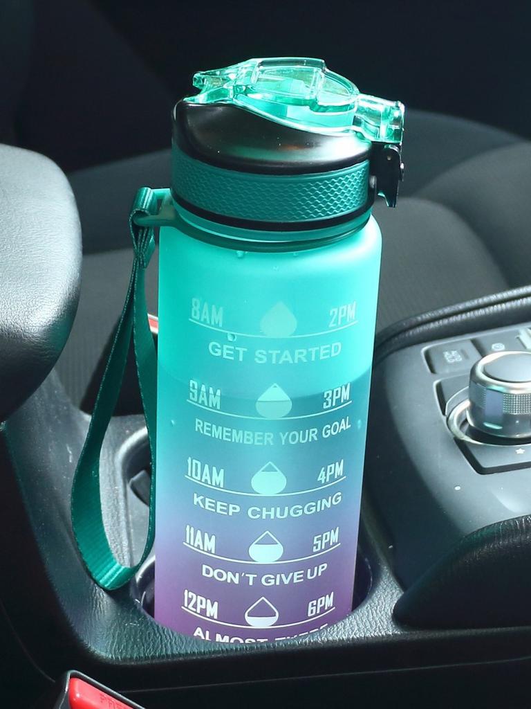One-pack Color-changing Water Cup Portable Scale Simple And Fashionable Outdoor Space Cup 1000ML With Straw