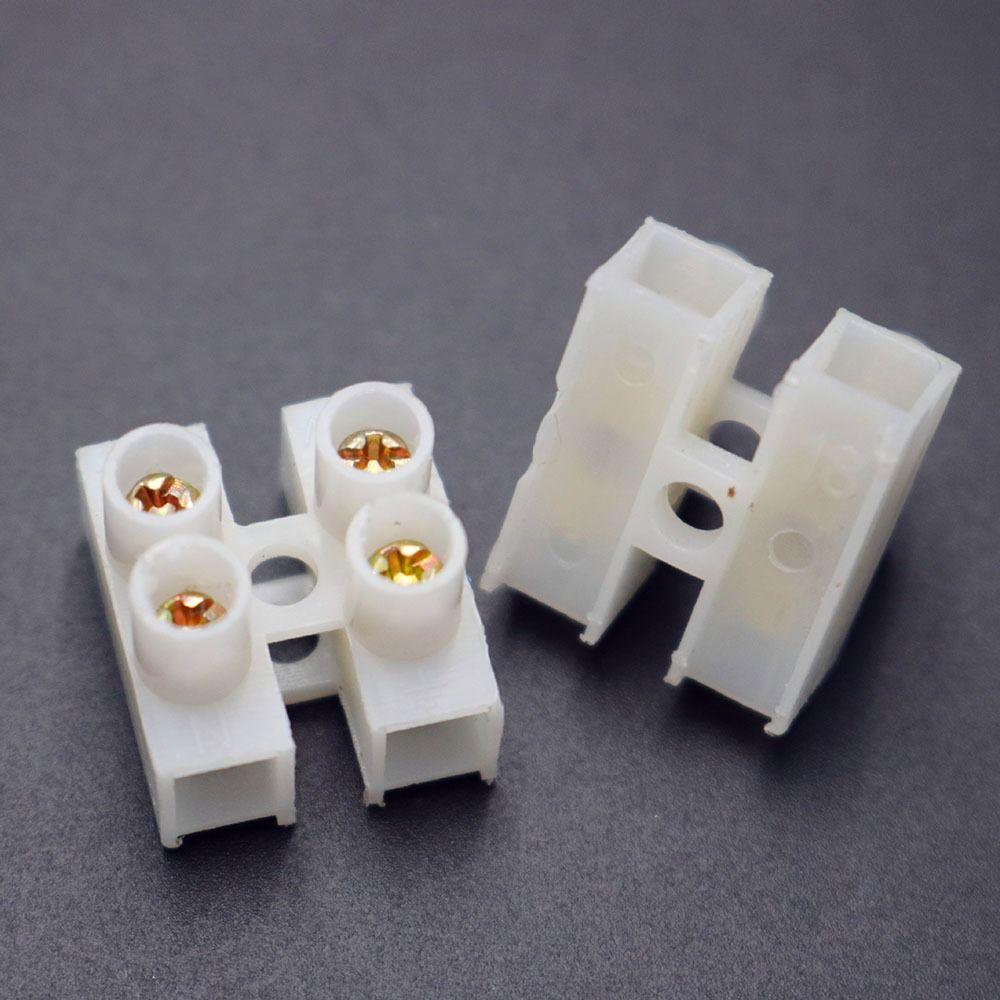 20Pcs Plastic LED Lighting Terminal Block 2P/3P Screw Cable Connector Lighting Decoration