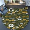 Green Bay Packers2,Round Area Rug,Carpet Rug for Living Room Bedroom Sofa Playroom Decor,Non-slip Floor Mat
