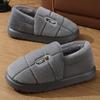 Men's Large Fur-Lined Cotton Slippers, Winter Warm, Sizes 45-48